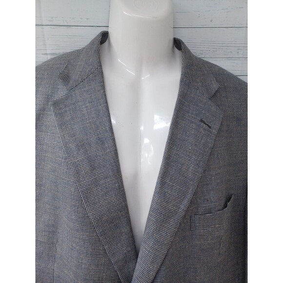 Vtg Tommy Hilfiger  Sport Coat Mens Gray 2 Button Jacket Blazer 46R - Picture 2 of 9